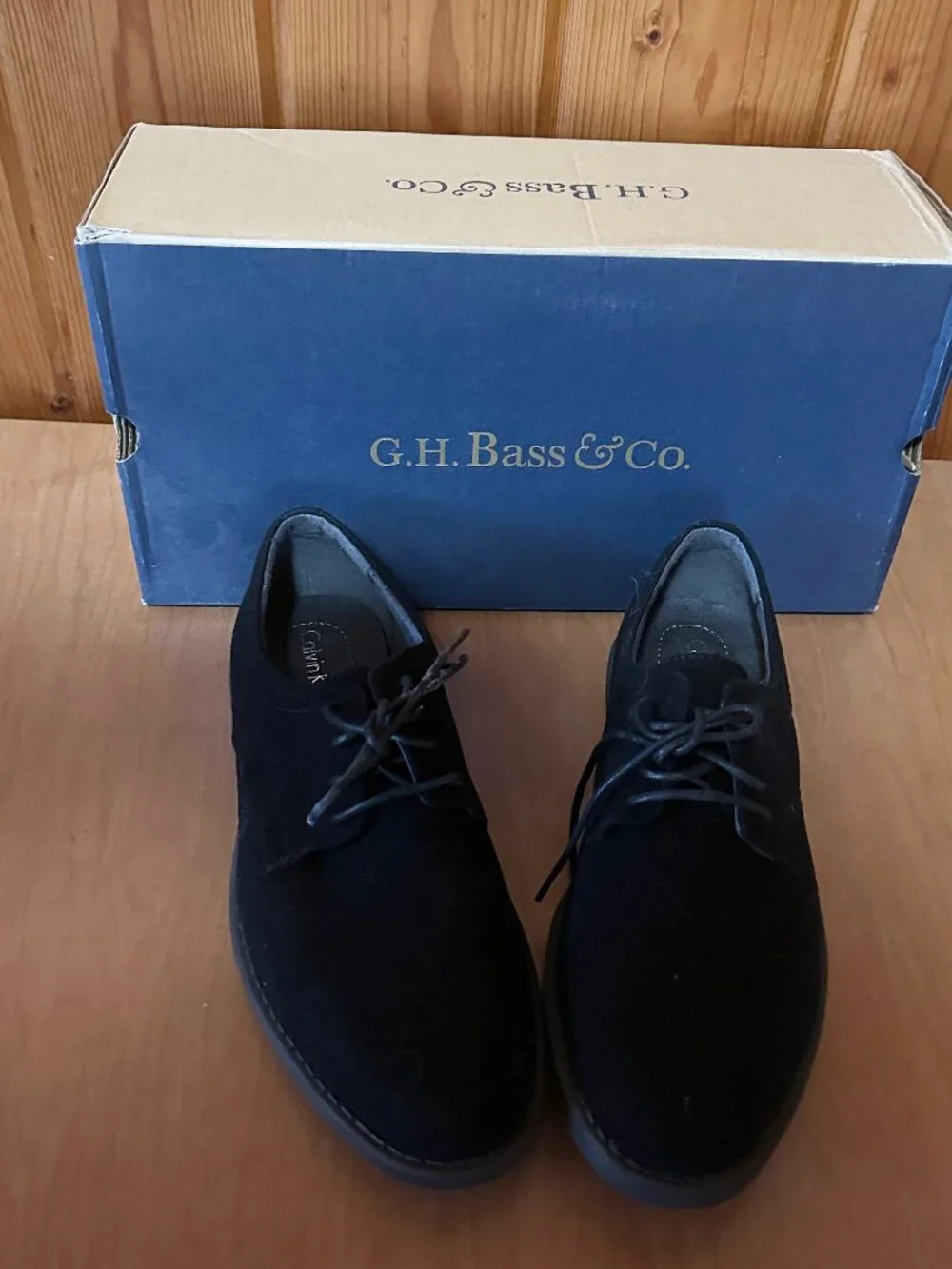 G.H. Bass Men's Pasadena Suede Black 7m Shoes